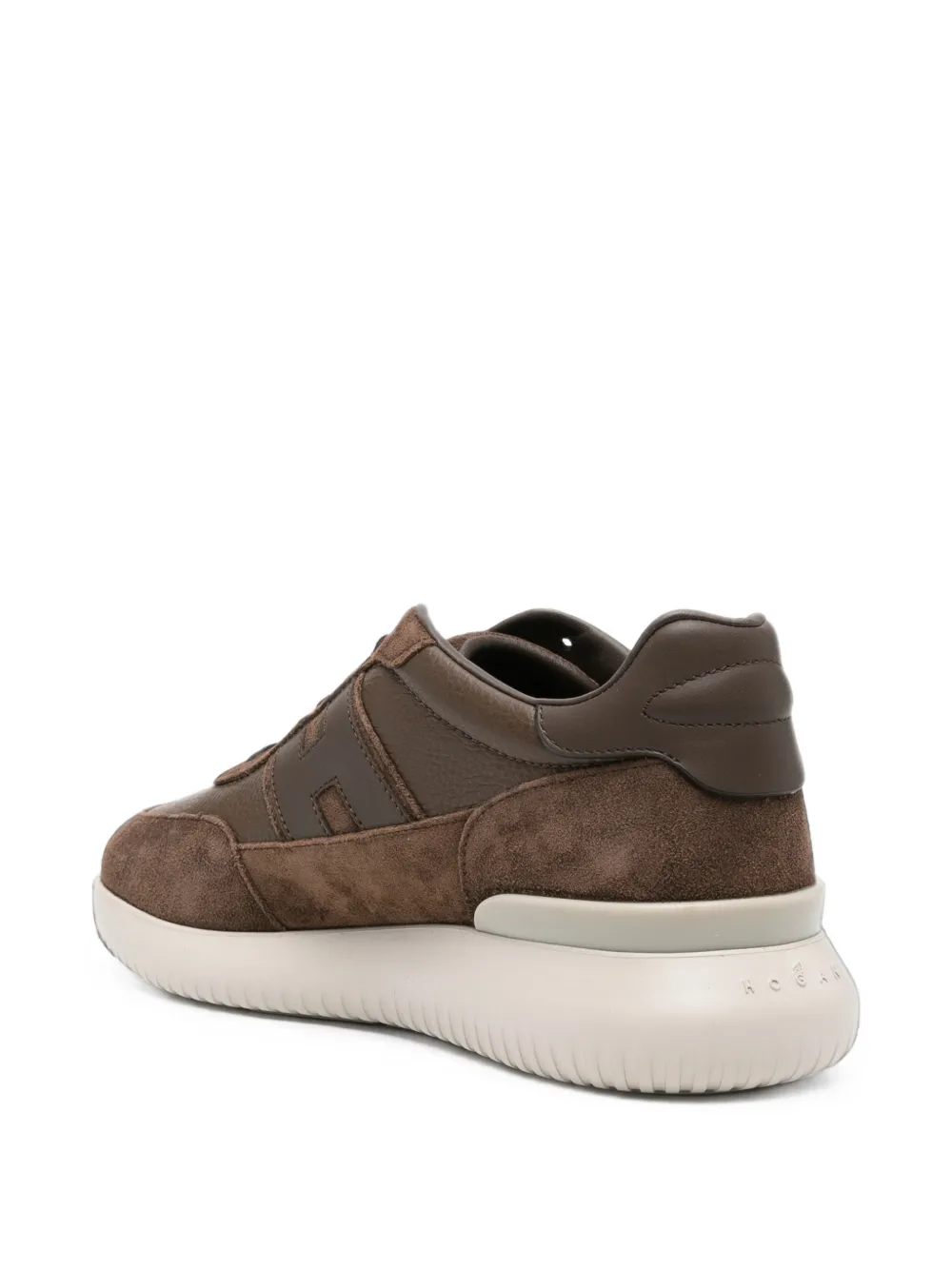 Hogan Interactive³ logo-patch panelled sneakers Bruin