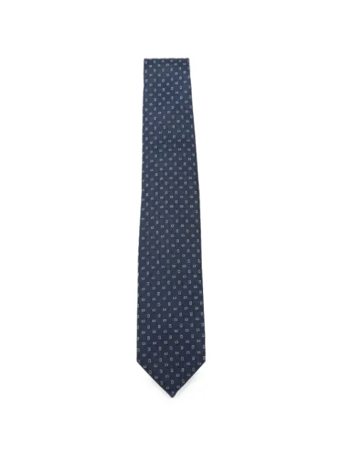 Barba geometric-pattern tie