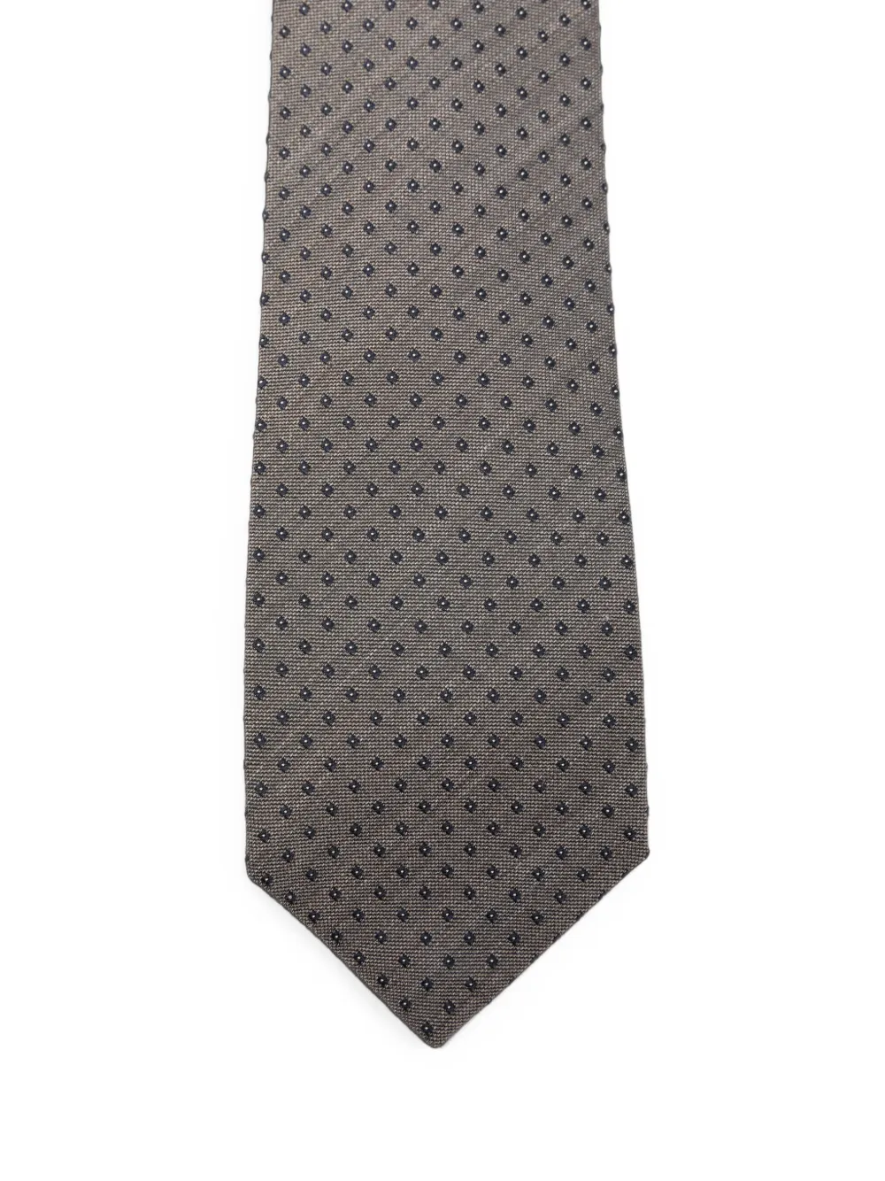 Barba Stropdas met micro-patroon Grijs
