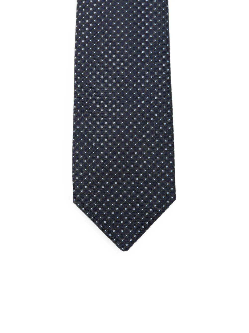 Barba Stropdas met micro-patroon Blauw