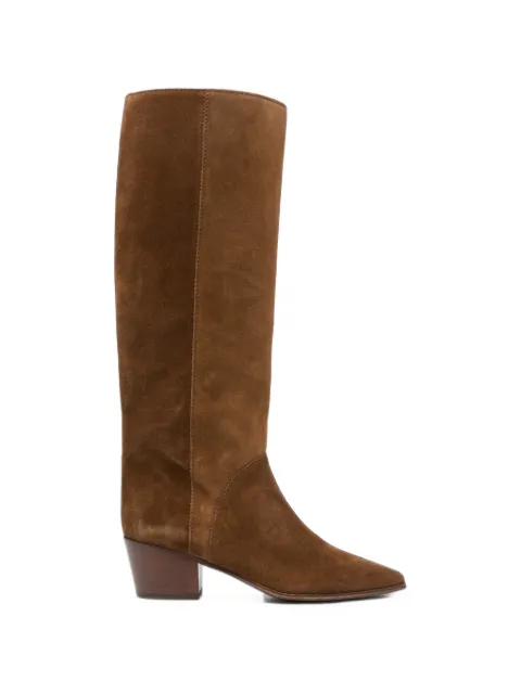 Casadei suede pointed-toe boots
