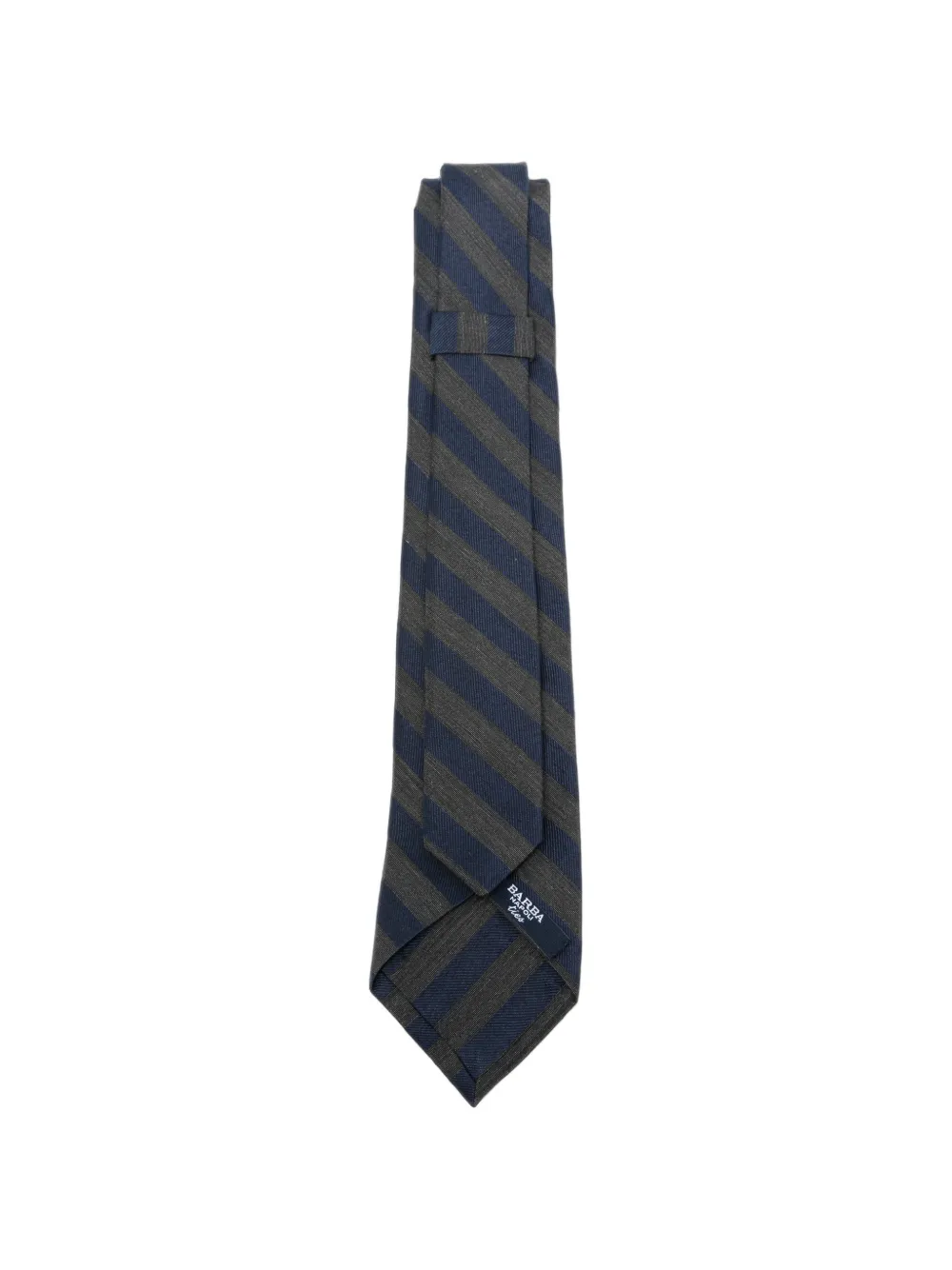 Barba Gestreepte stropdas Blauw
