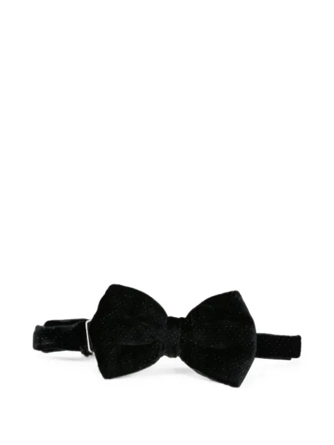 Giorgio Armani velvet-effect bow tie