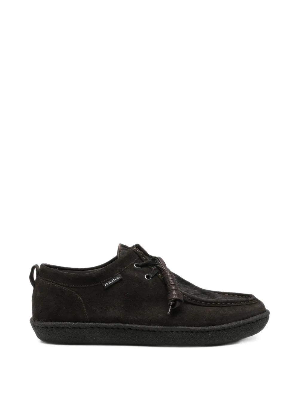 Paul Smith lace-up suede loafers - Marrone