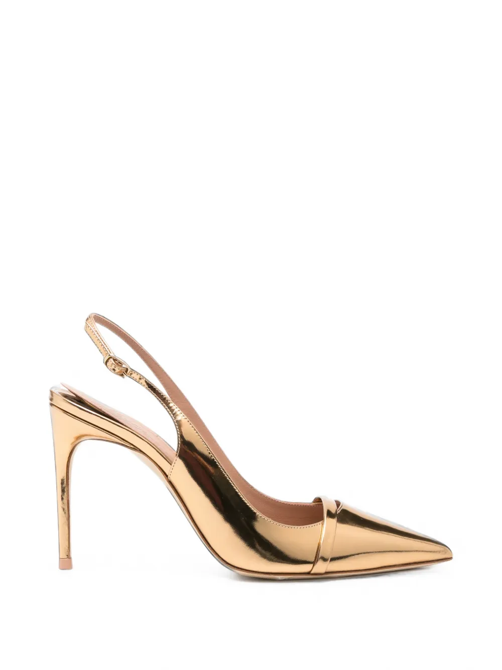 Malone Souliers Schiffer metallic leather pumps