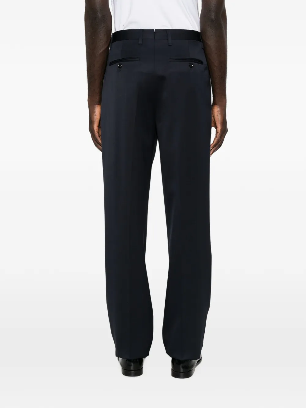 Lardini Straight plooibroek Blauw