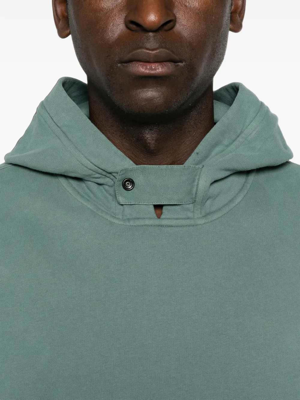 Stone Island logo-patch hoodie Groen