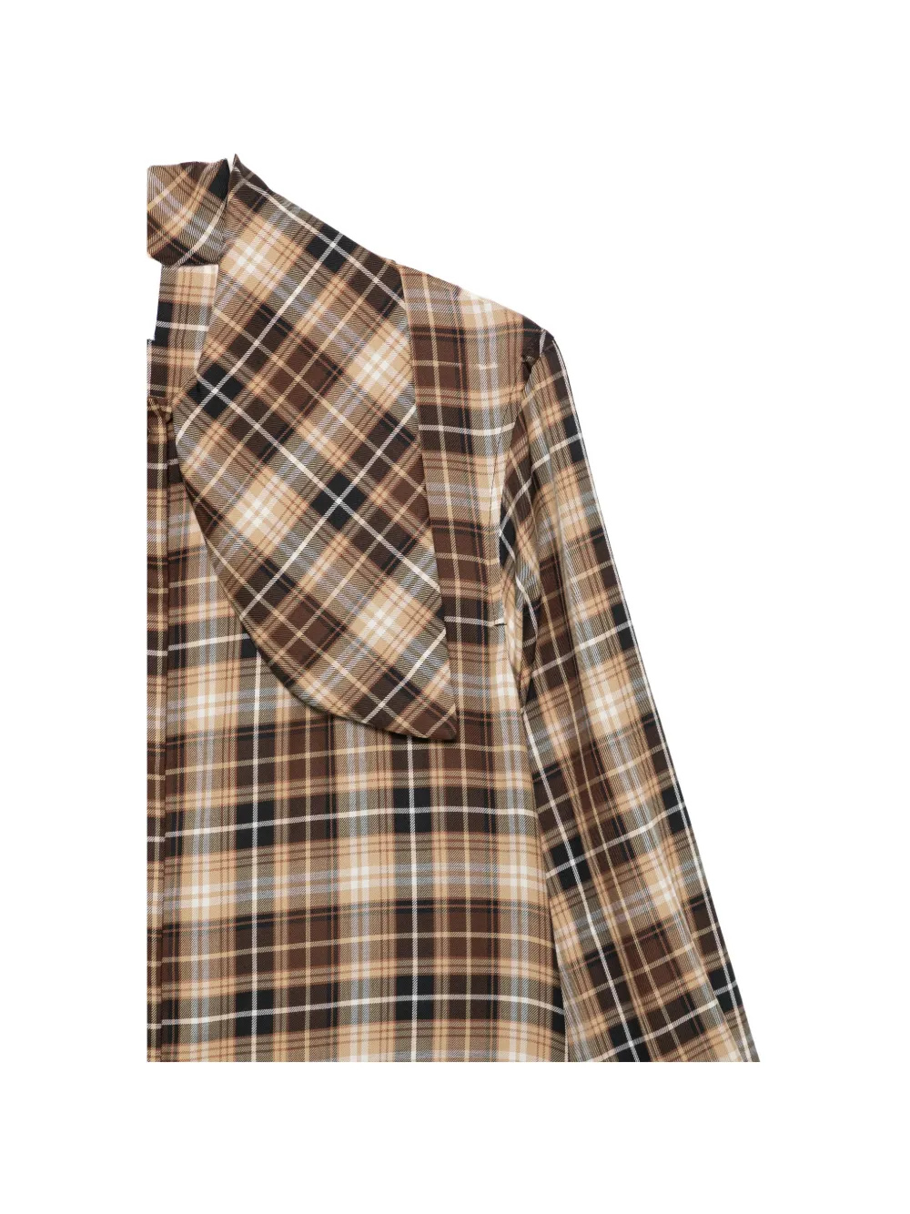 Patou Blouse met strikkraag Beige