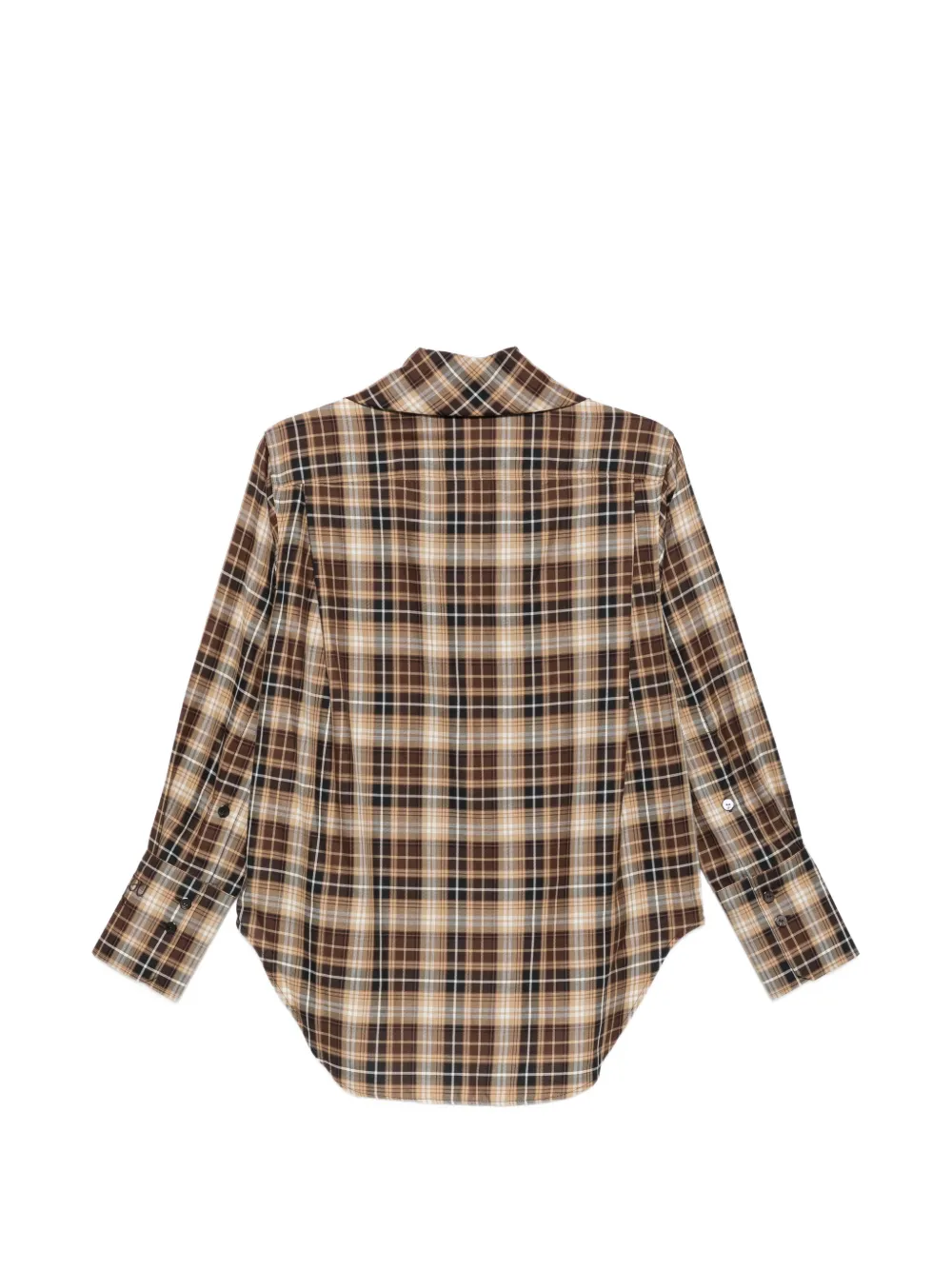 Patou Blouse met strikkraag Beige