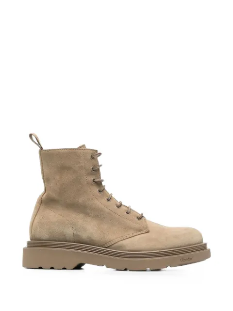 Buttero lace-up suede boots