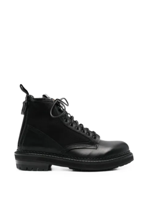 Buttero panelled lace-up boots