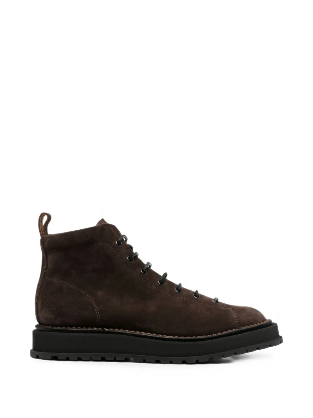 Buttero Aedi Lace-up Suede Boots In Brown