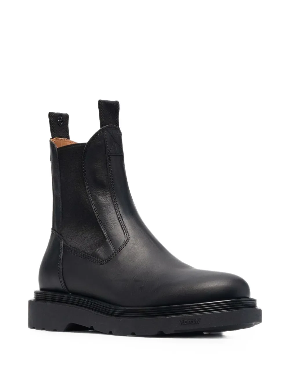 Buttero leather chelsea boots Zwart