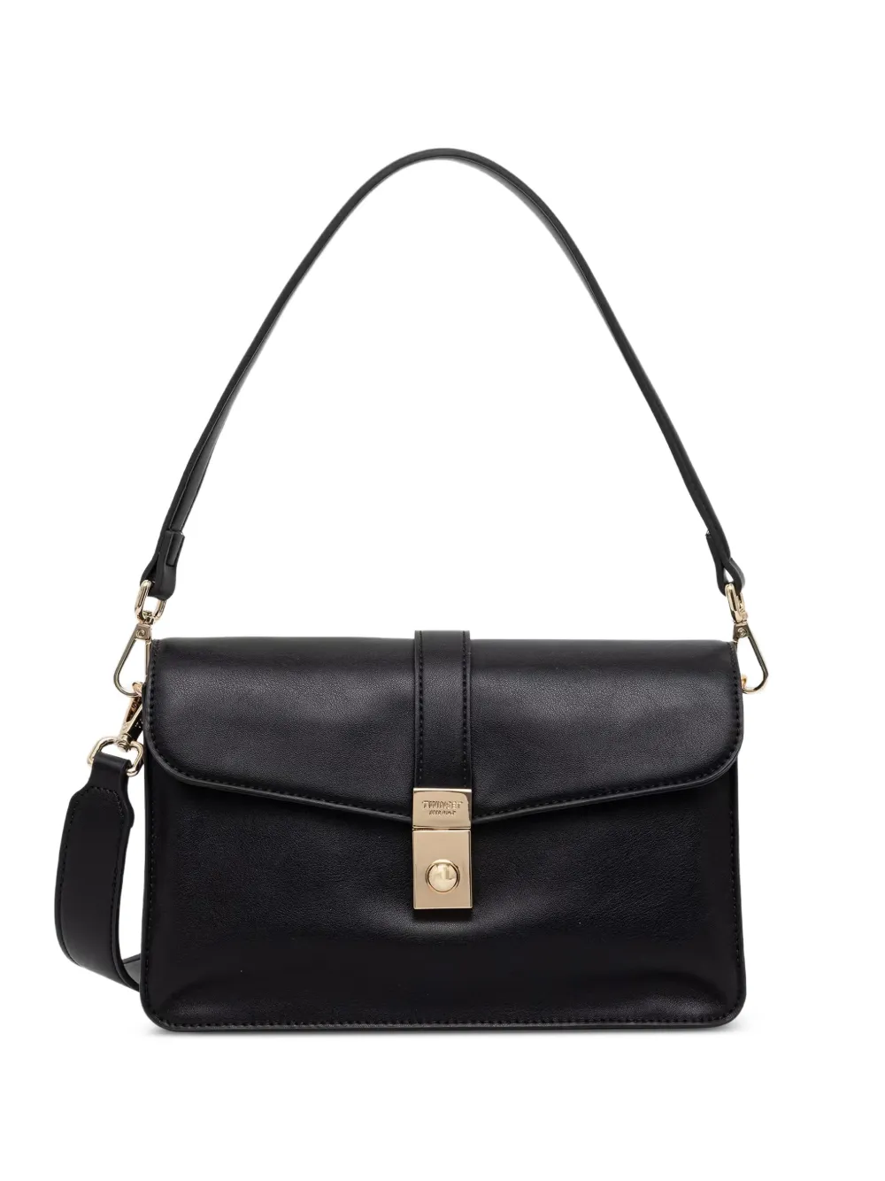 TWINSET logo-engraved shoulder bag - Nero