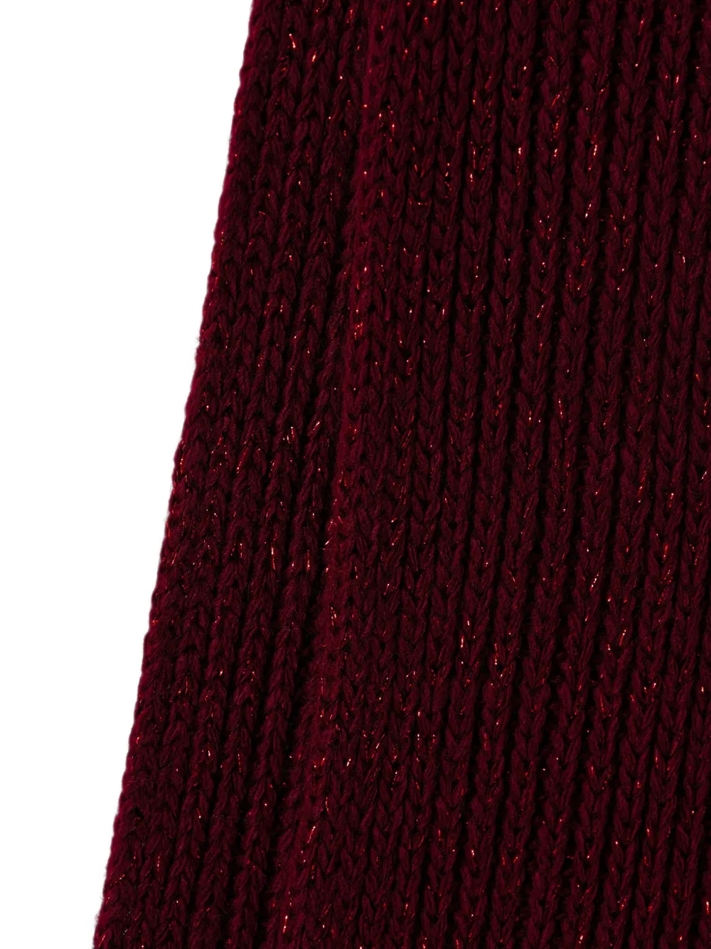 TWINSET Gebreide sjaal met lurex Rood