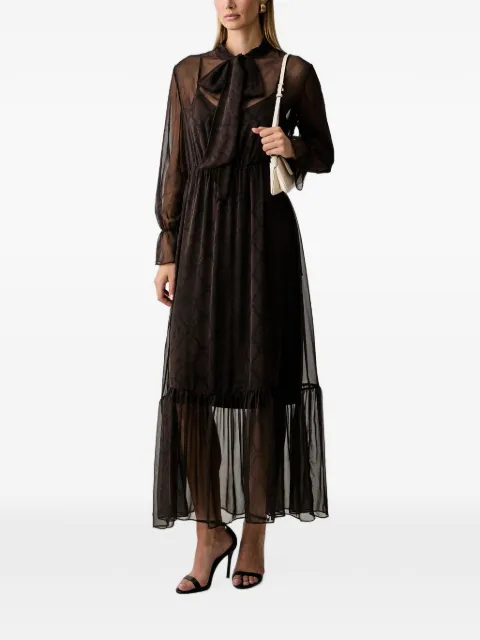 TWINSET snake-print maxi dress