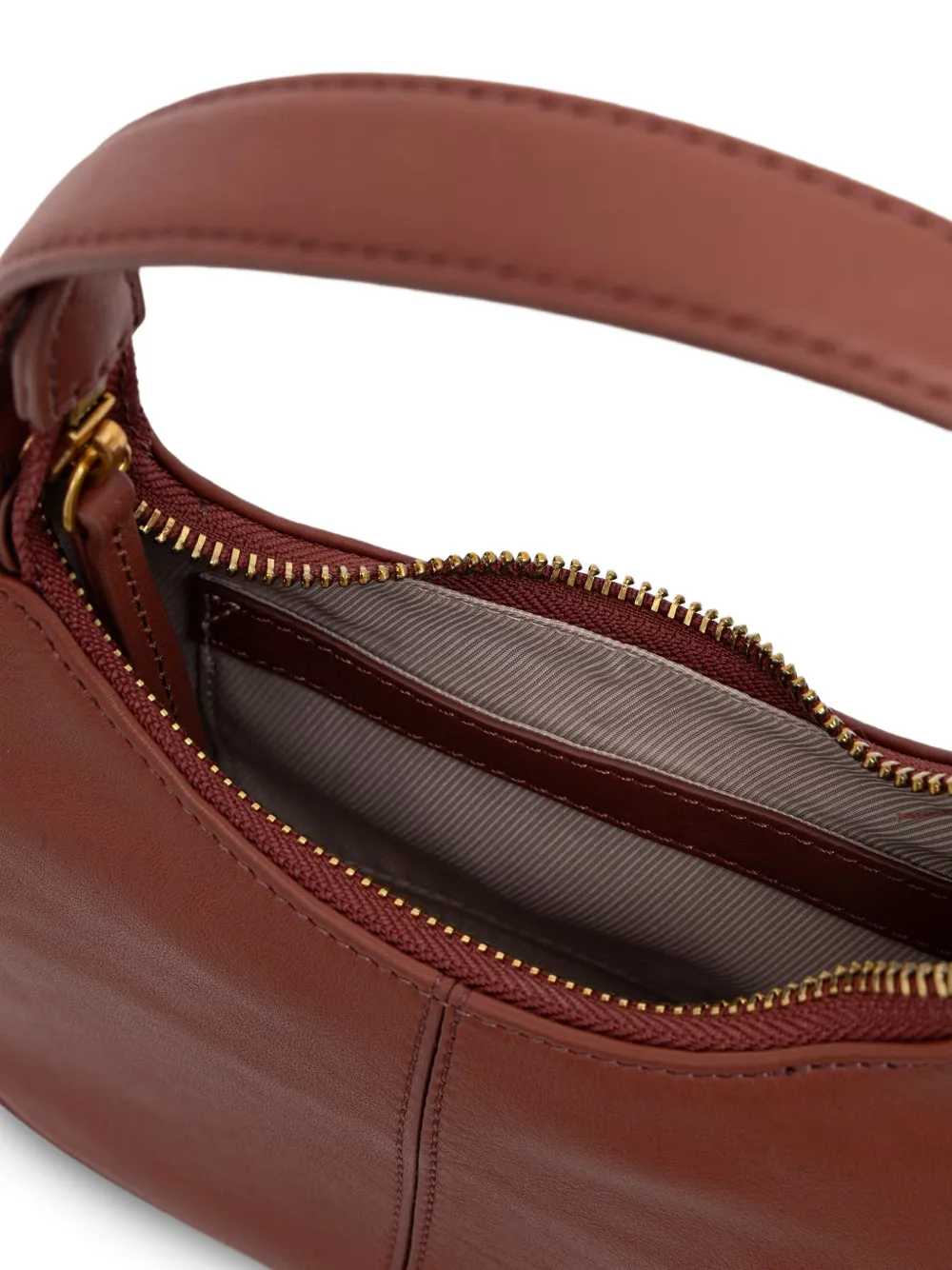 TWINSET Leren shopper Bruin