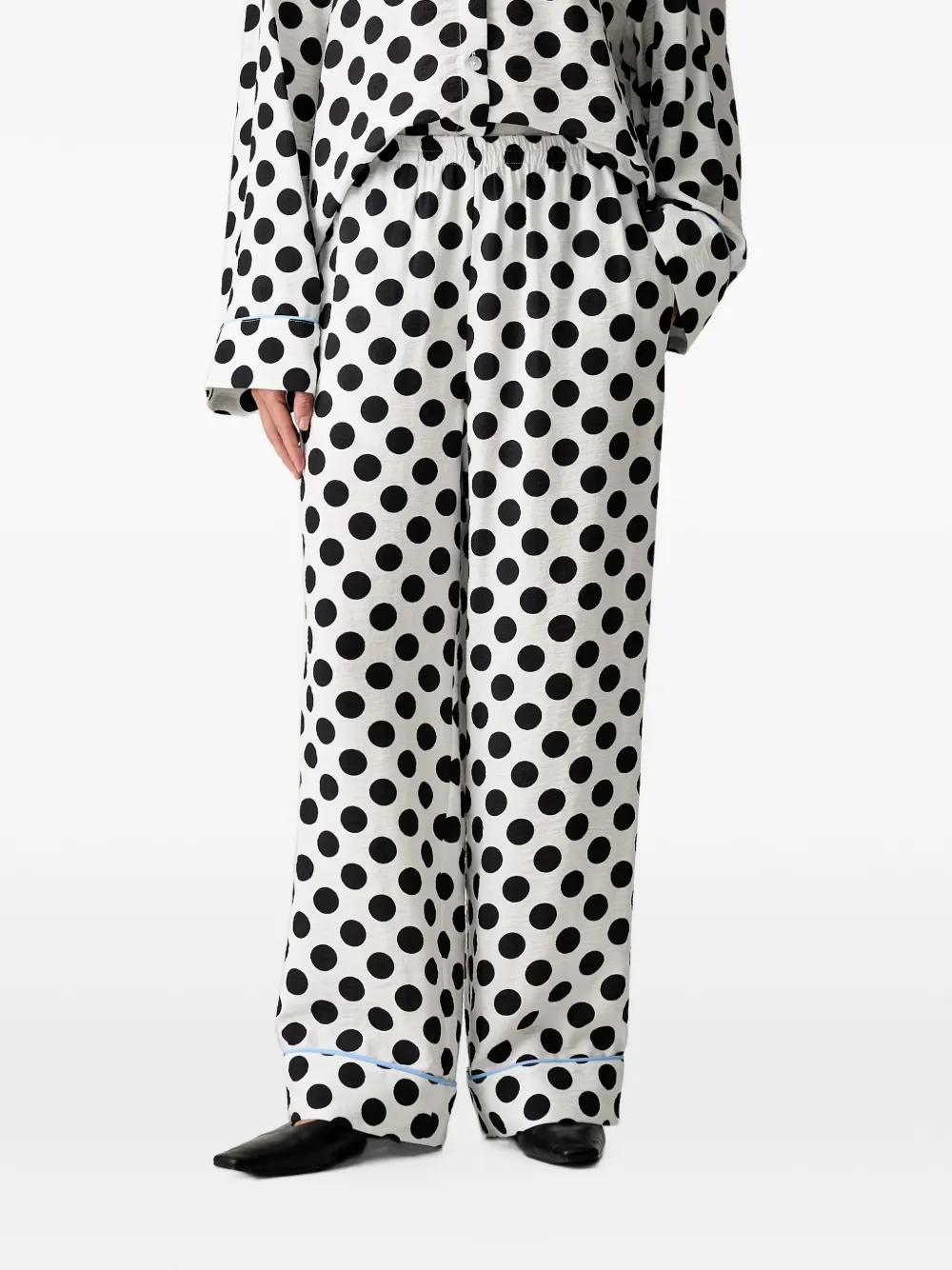 Sleeper Broek met wijde pijpen Wit