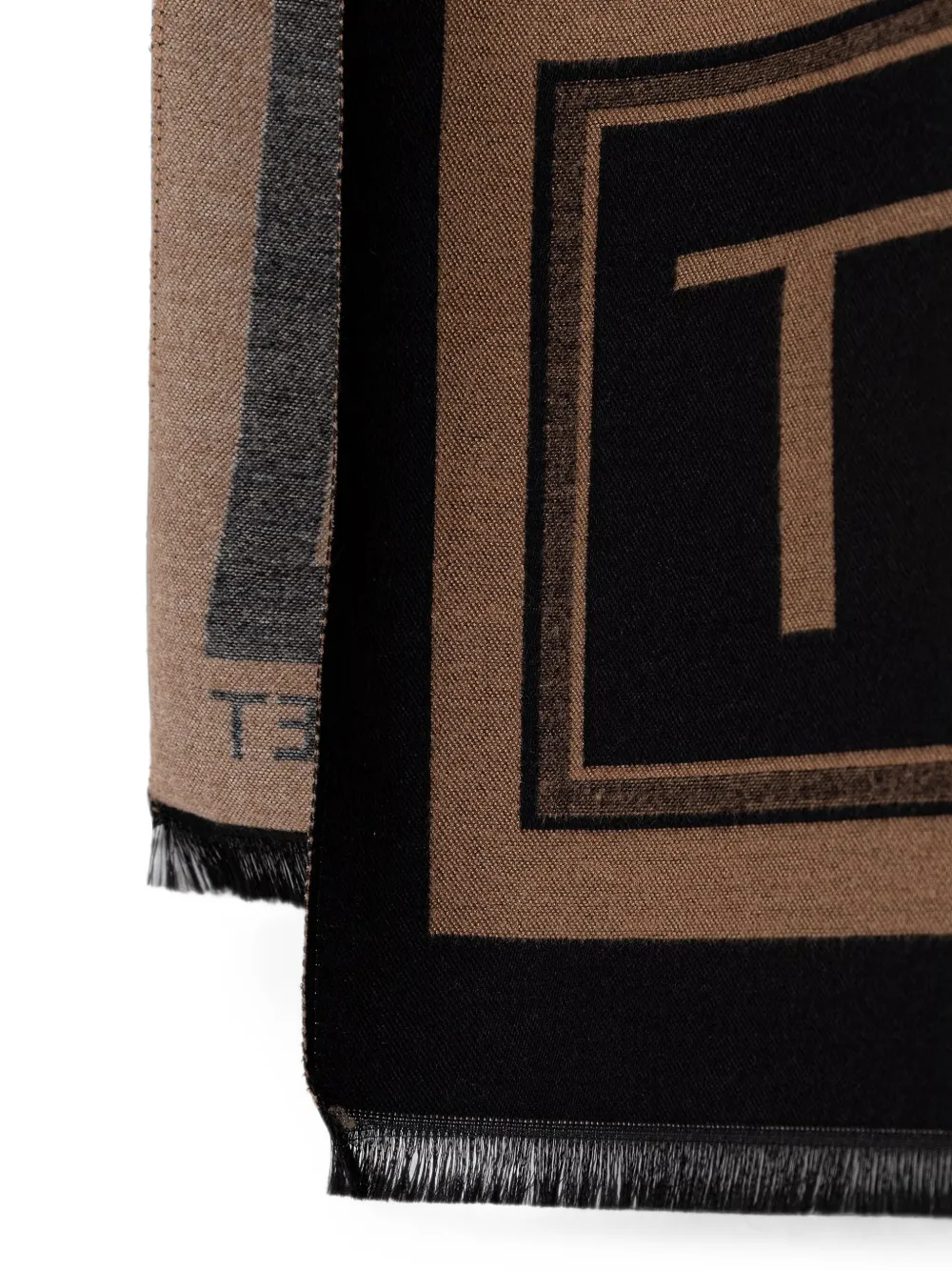 TWINSET Sjaal met logoprint Bruin