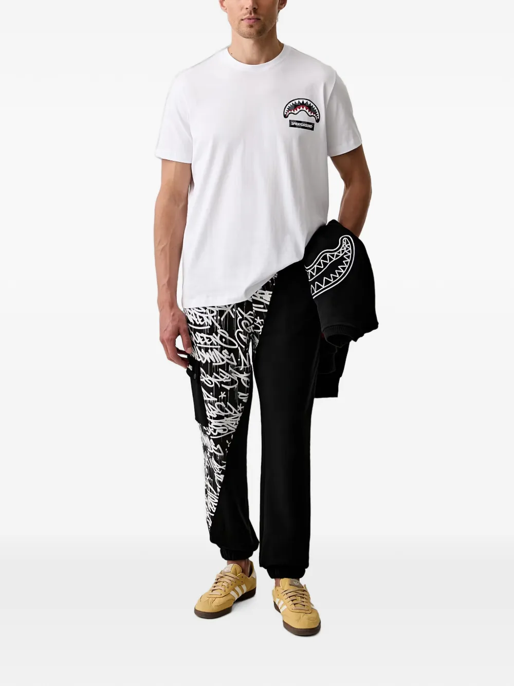 Sprayground Katoenen T-shirt Wit