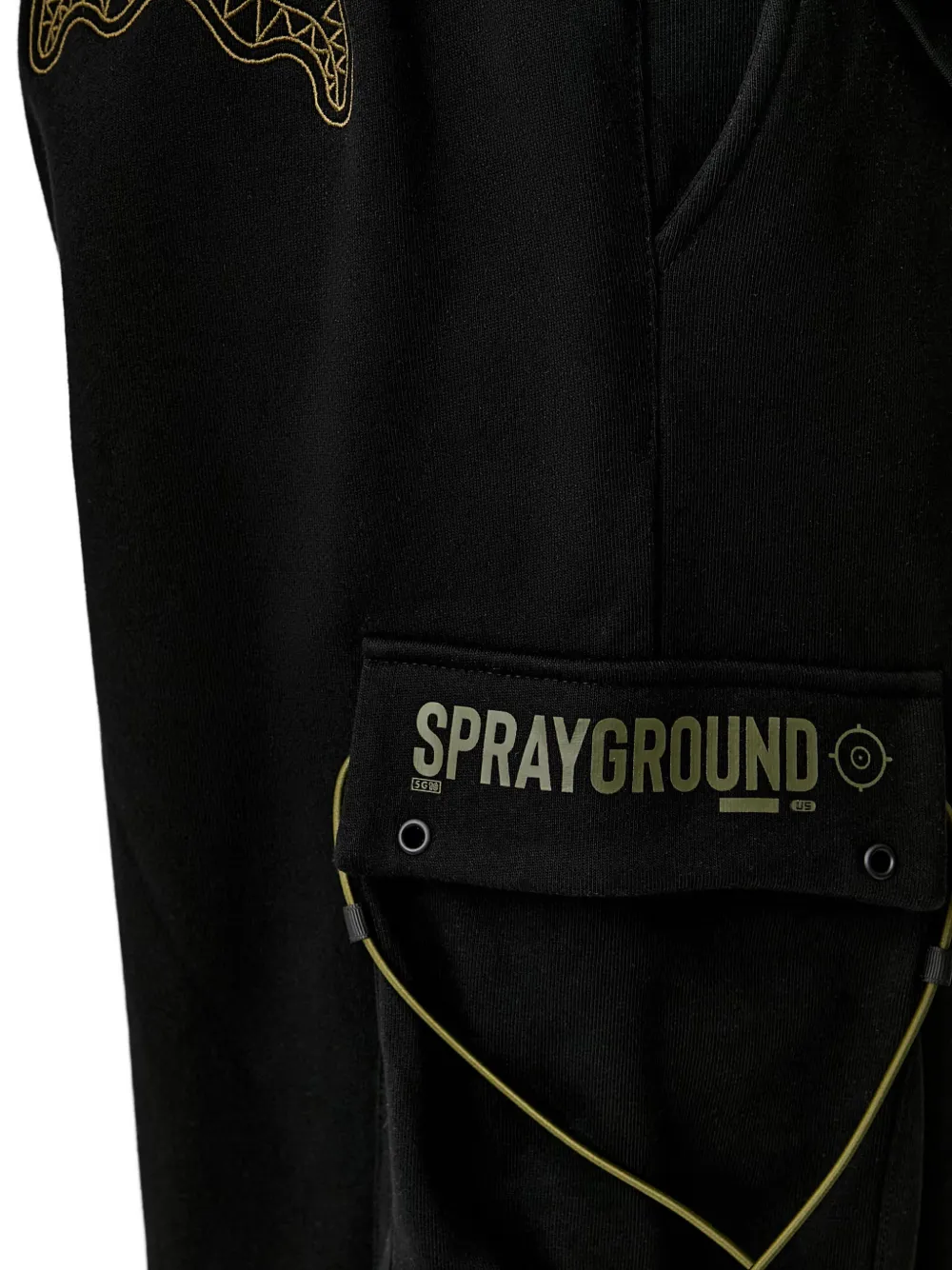 Sprayground Unleash the Shark cargo broek met logoprint Zwart