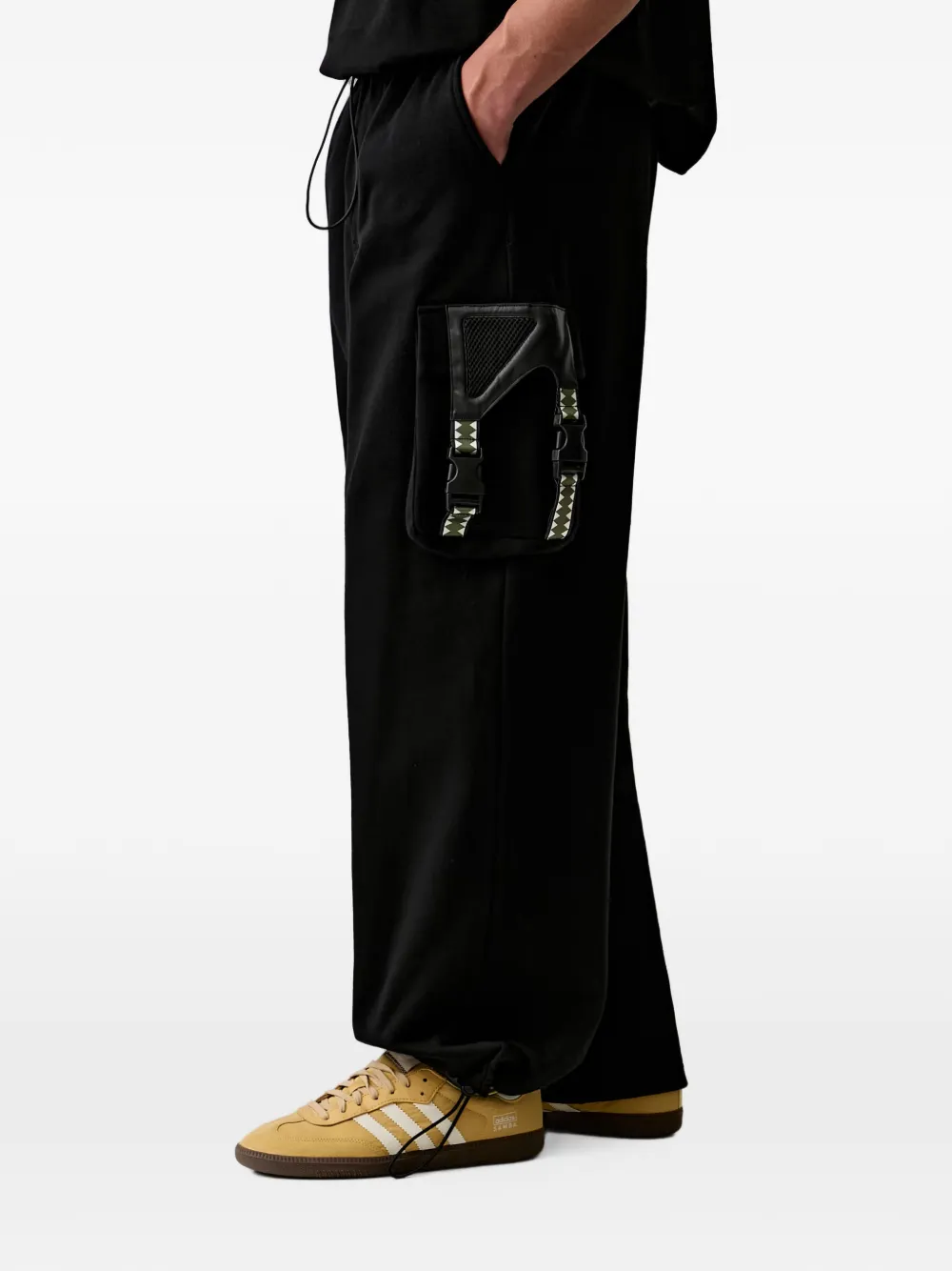 Sprayground Unleash the Shark cargo broek met logoprint Zwart