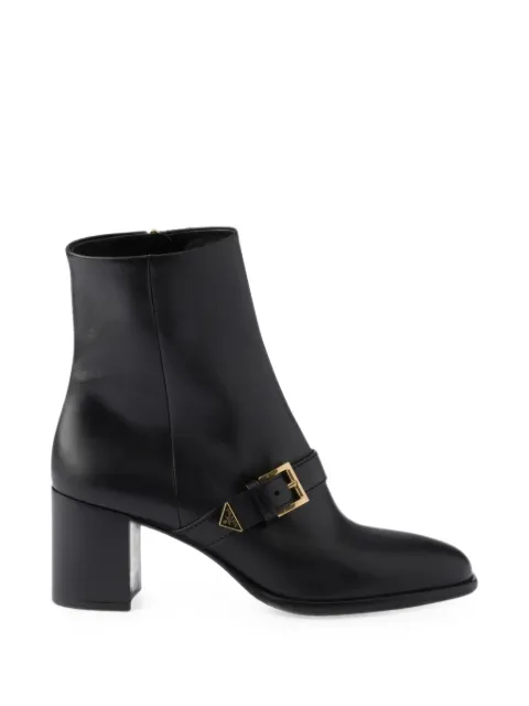 Prada leather booties