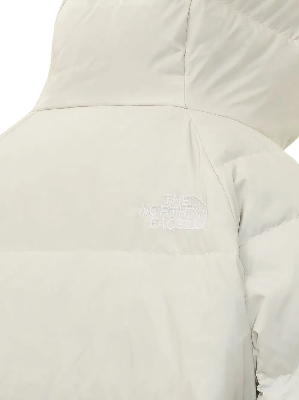 The North Face hooded padded jacket Wit