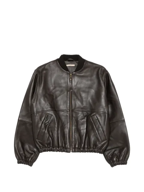 Sessùn leather bomber jacket