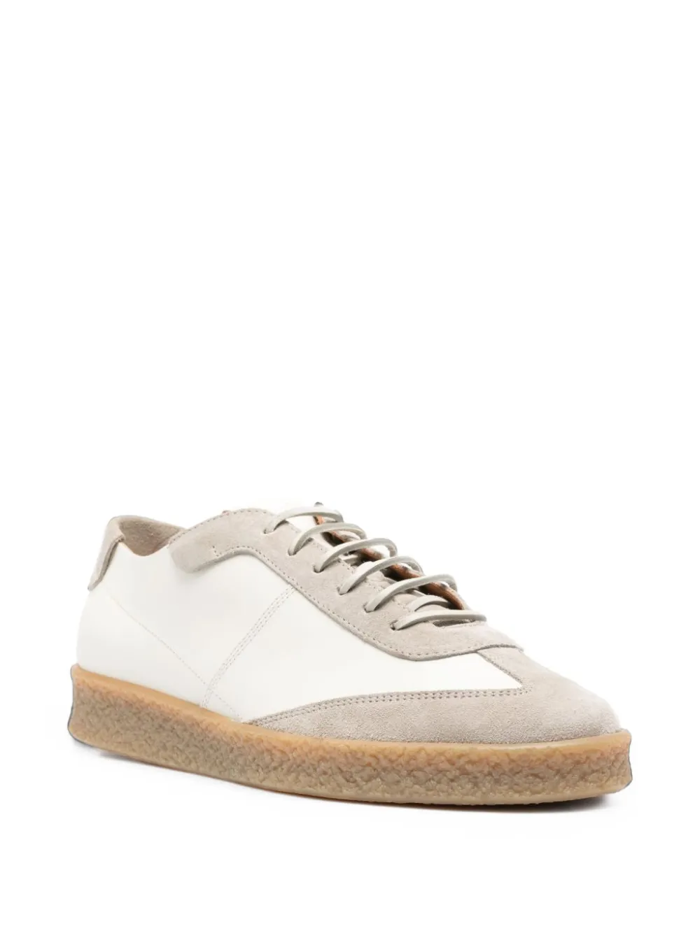 Buttero Leren sneakers met vlakken Wit
