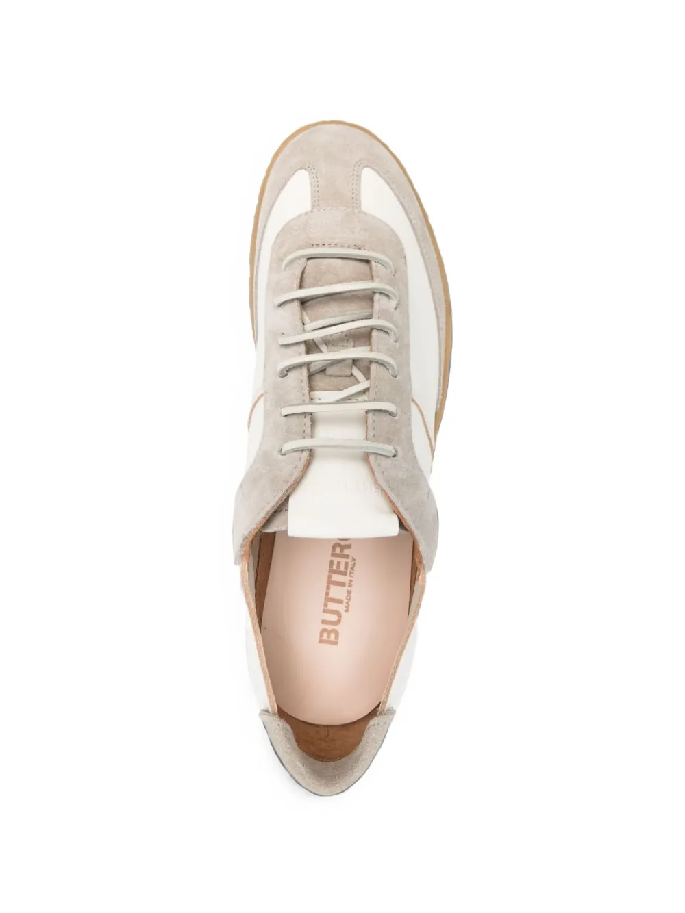 Buttero Leren sneakers met vlakken Wit