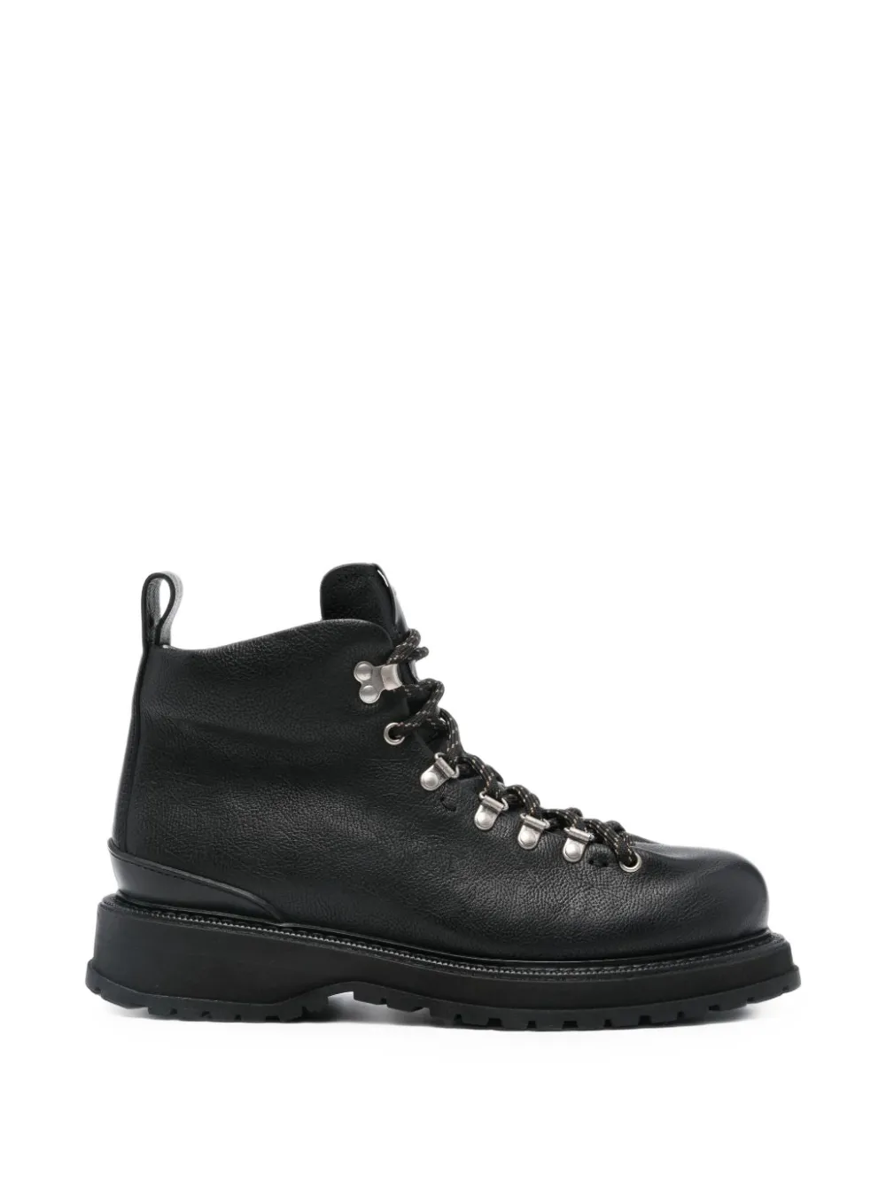 Buttero Alpi Lace-up Leather Boots In Animal Print