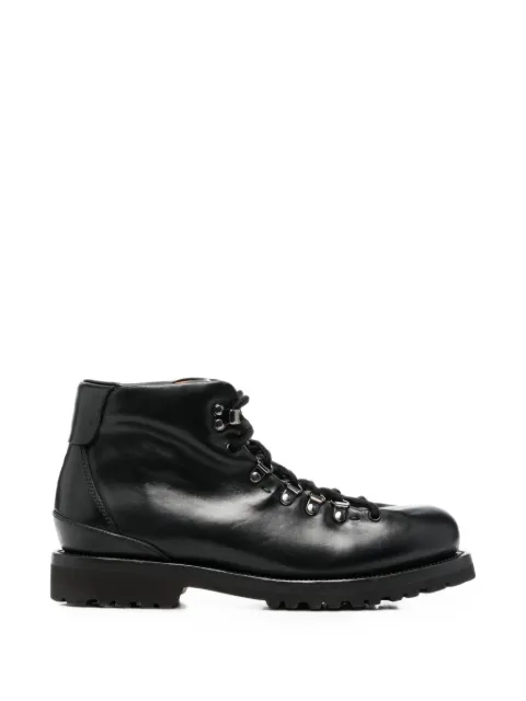 Buttero lace-up leather ankle boots