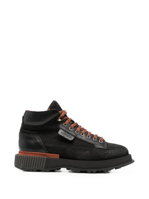 Buttero logo-debossed leather boots