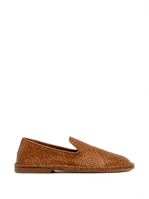 Buttero Ercole woven leather loafers