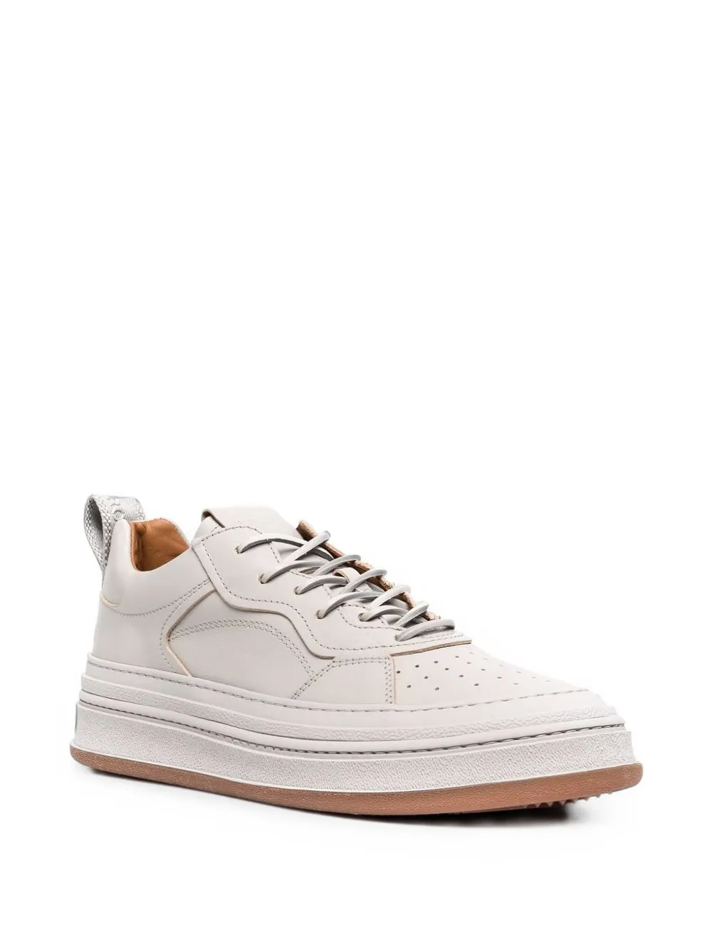 Buttero perforated panelled sneakers Wit