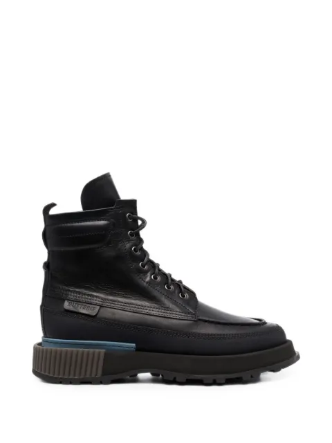 Buttero lace-up leather ankle boots