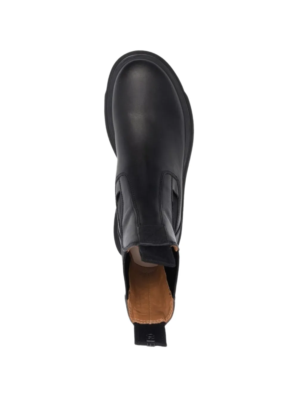 Buttero Elasticated-panel Leather Chelsea Boots In Black