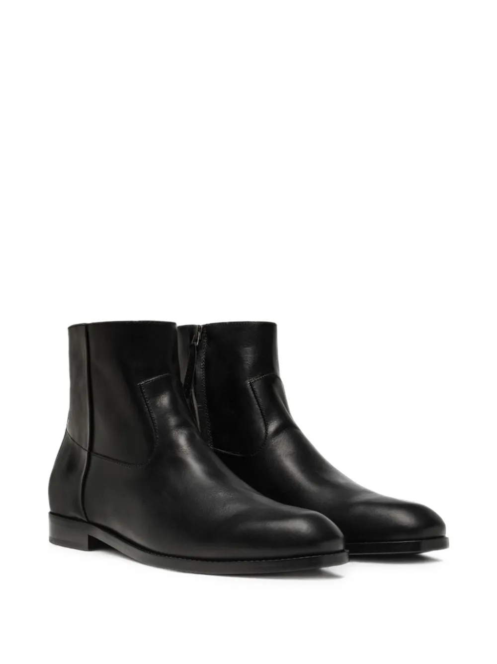Buttero Floyd side-zip ankle boots Zwart