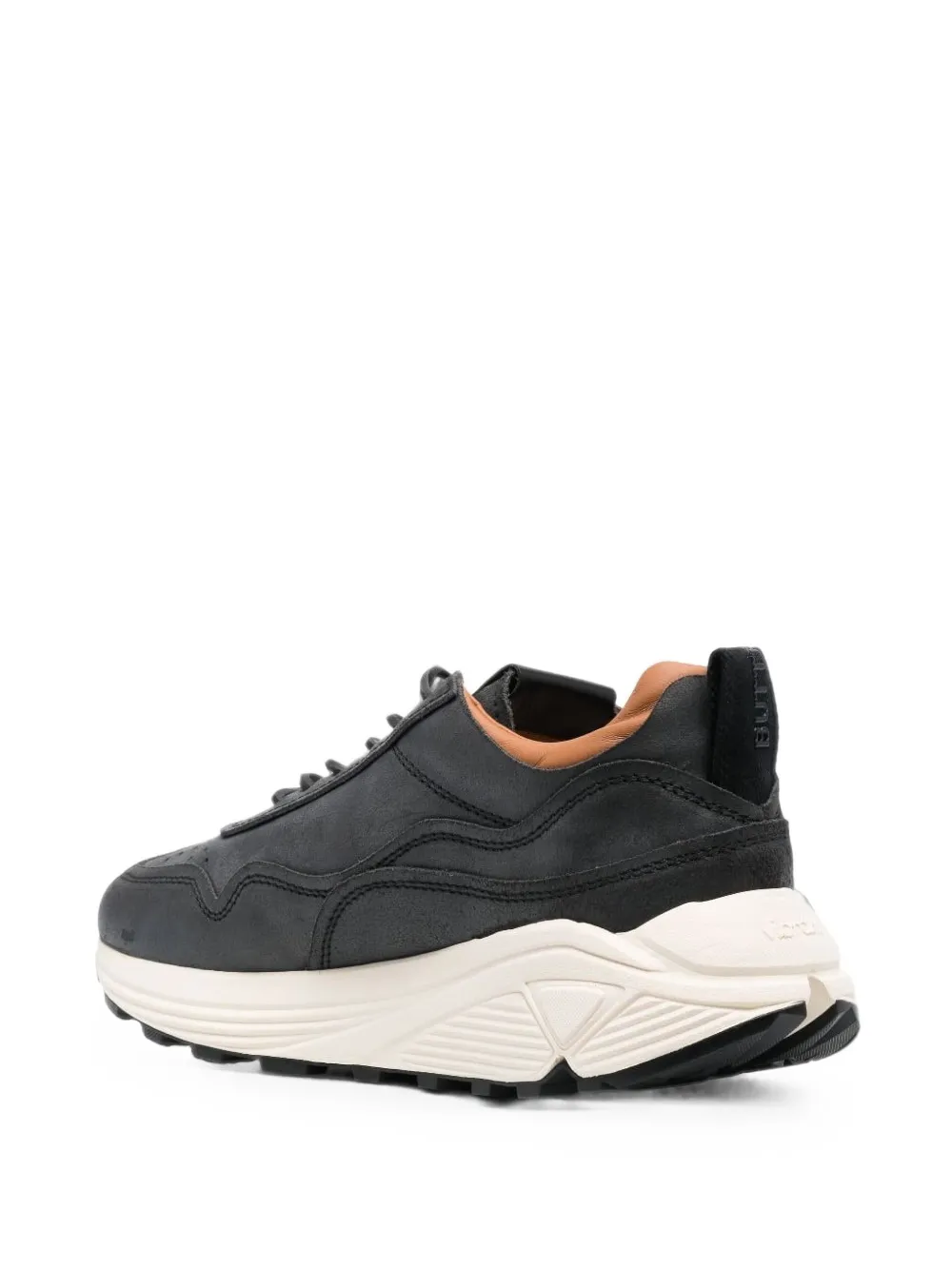 Buttero Vinci leather sneakers Zwart