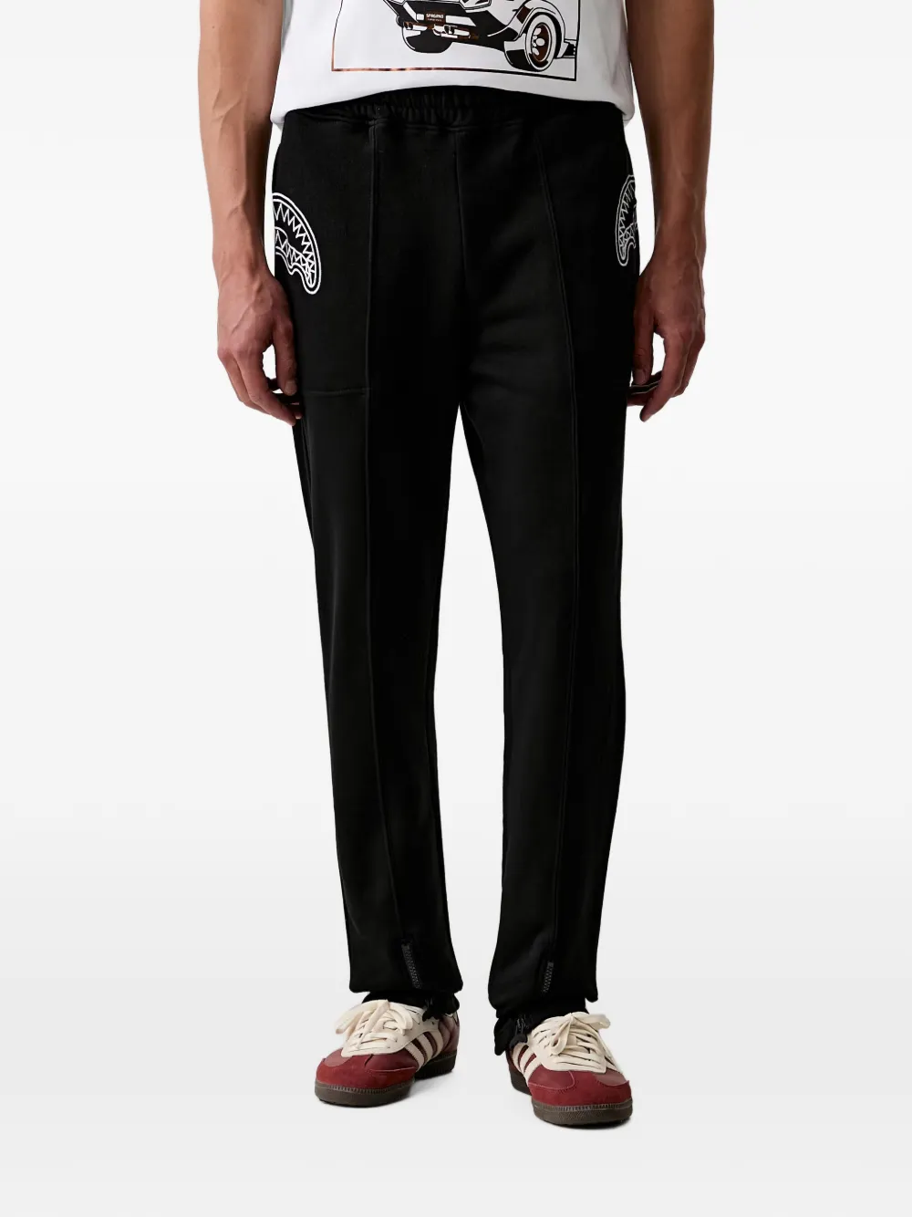 Sprayground shark-print track pants - Nero