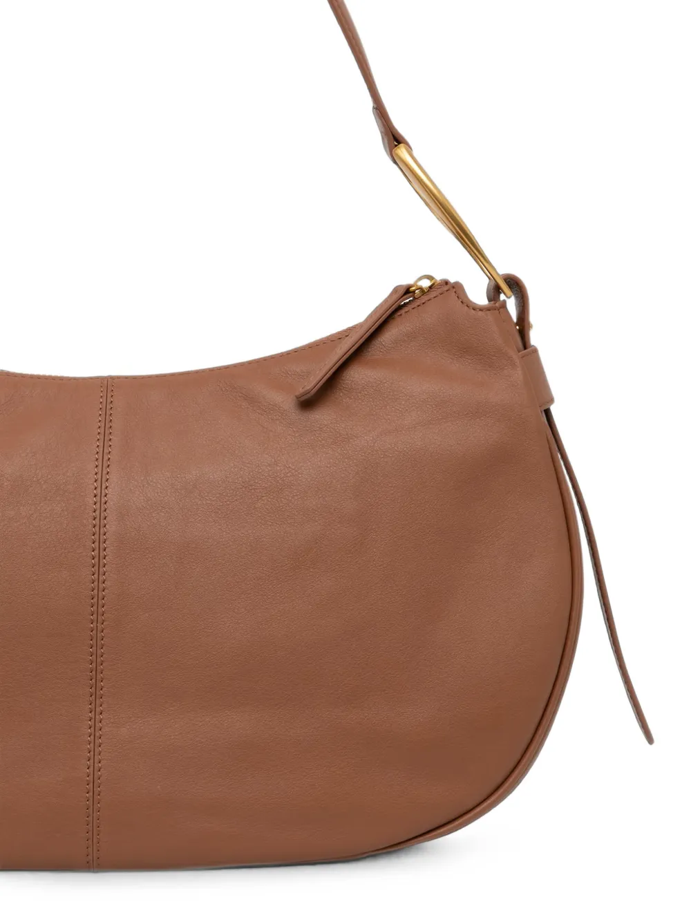 TWINSET Leren shopper Bruin
