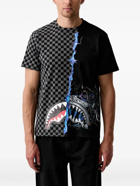 Sprayground check-print Shark Mouth T-shirt