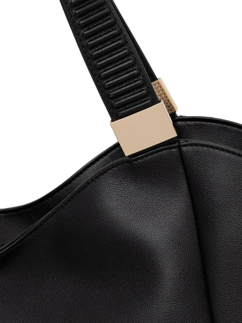 TWINSET Shopper met logo Zwart