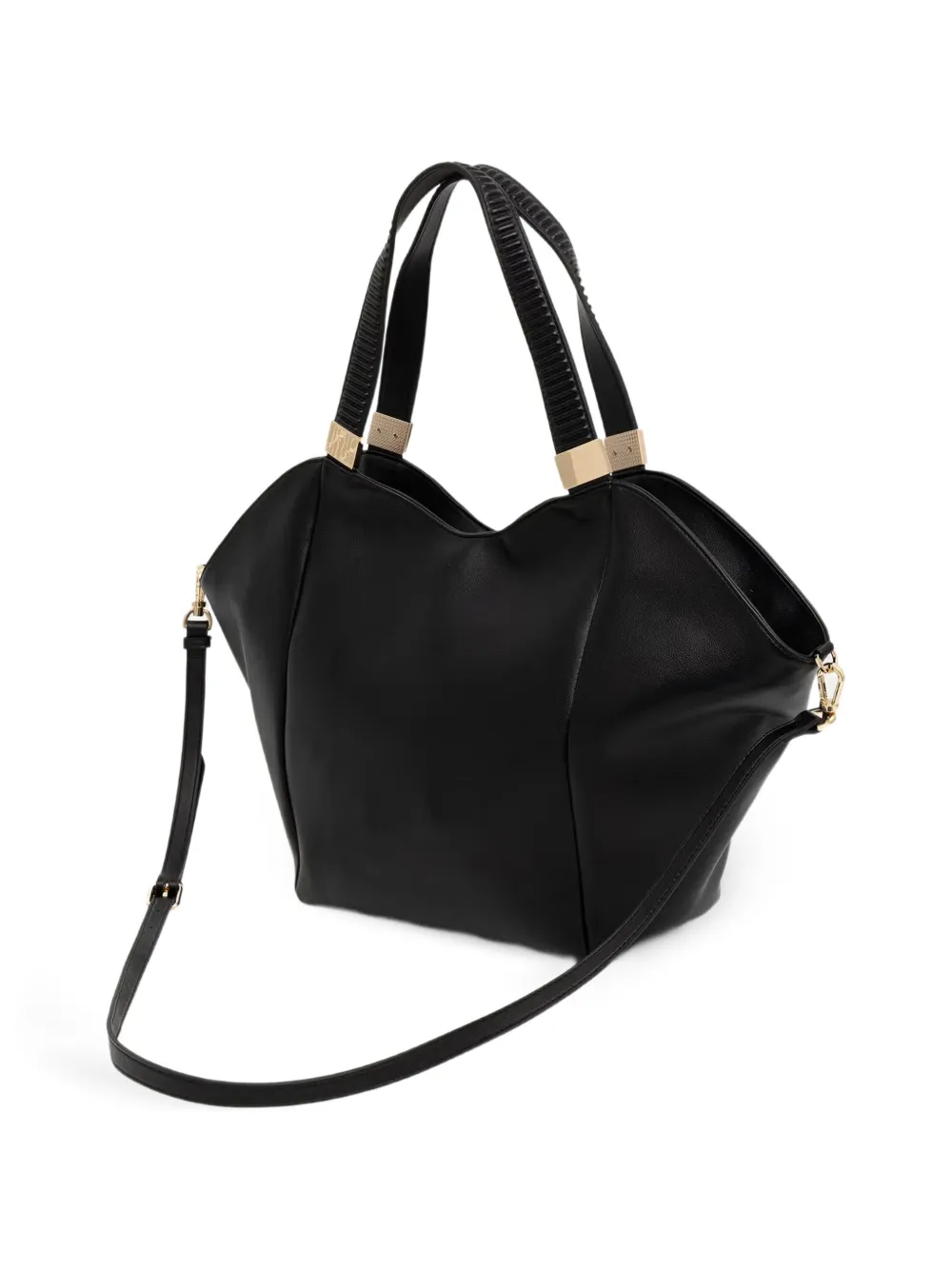 TWINSET Shopper met logo Zwart