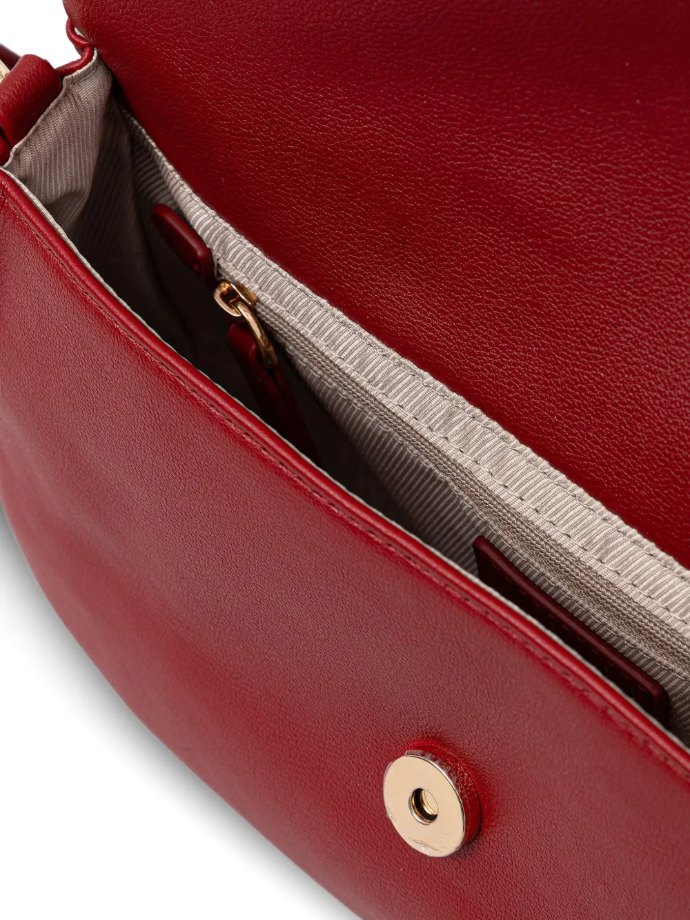 TWINSET Schoudertas met geribbeld detail Rood