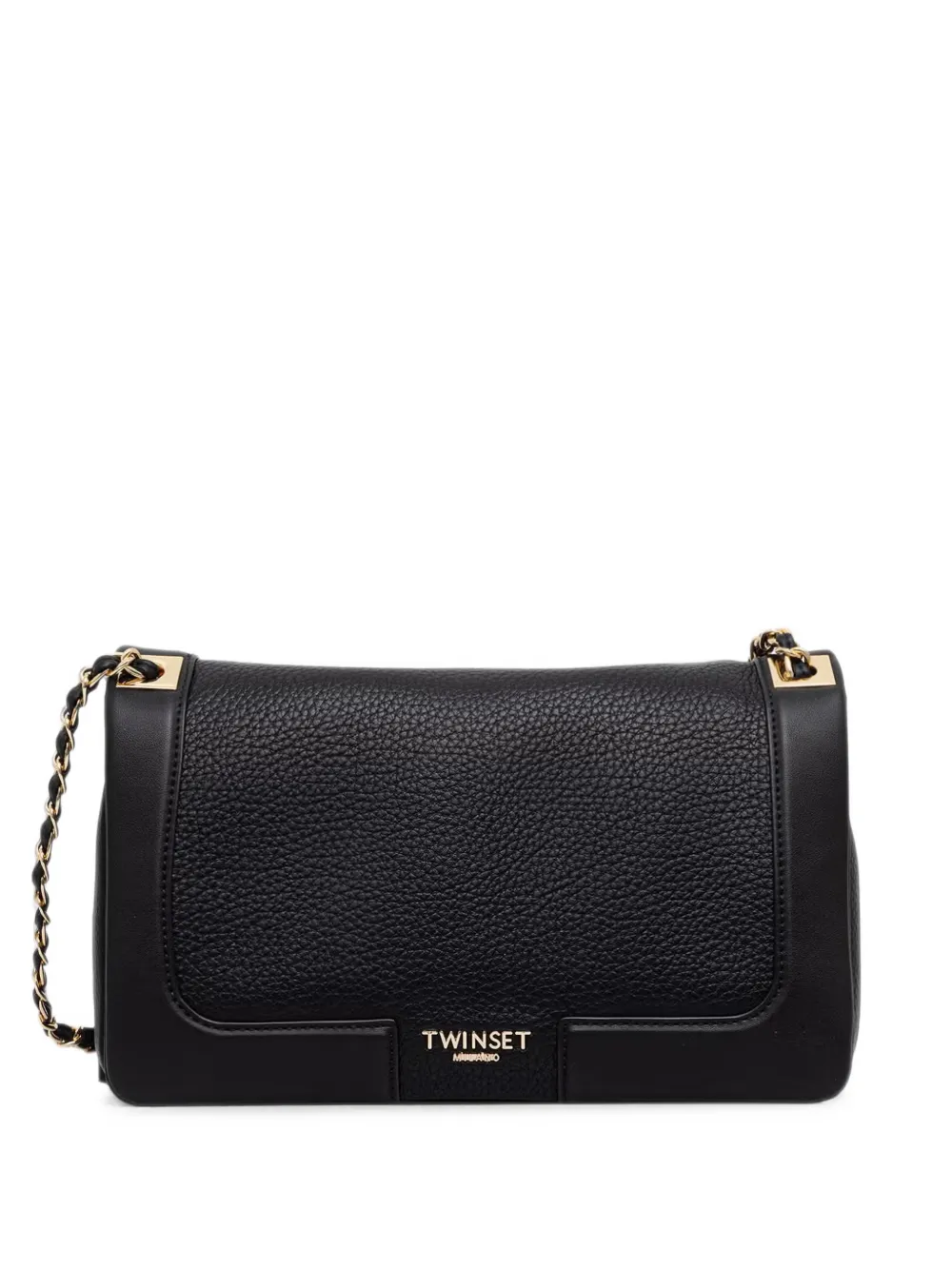 TWINSET logo-lettering cross body bag - Nero