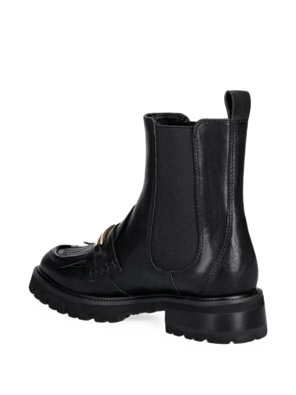 TWINSET fringe-detail Chelsea boots Zwart