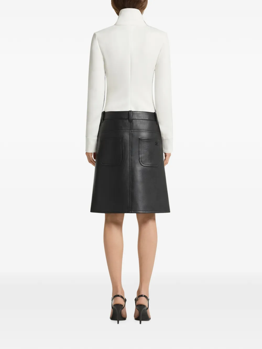 Courrèges Twill vest met rits Wit