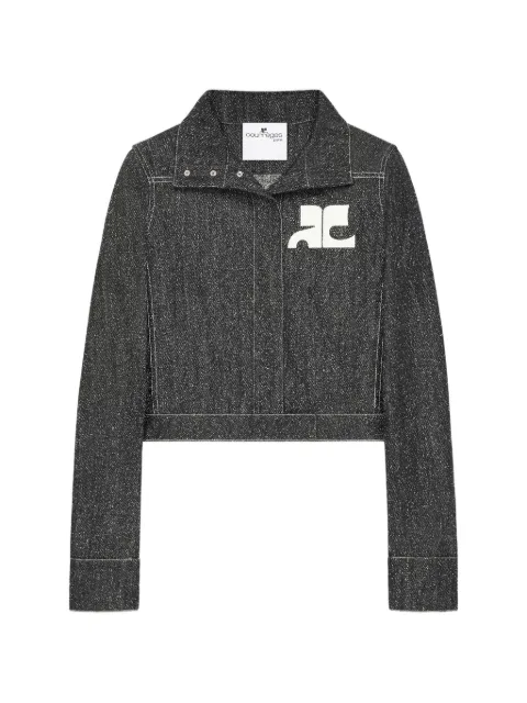 Courrèges Giacca denim con applicazione